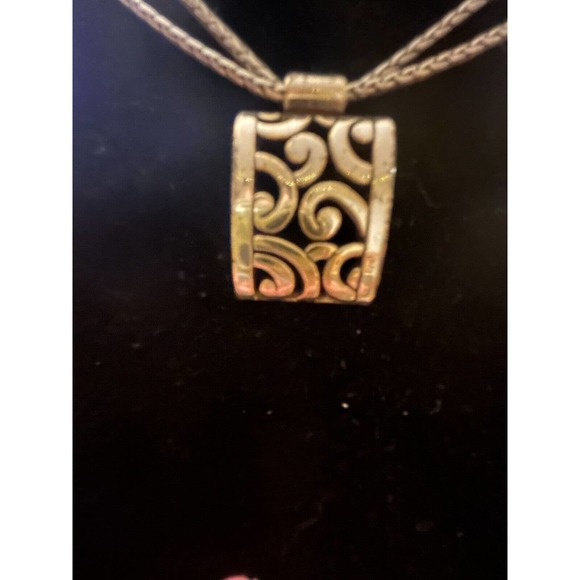 Brighton Deco Lace Necklace Silver - Picture 4 of 9